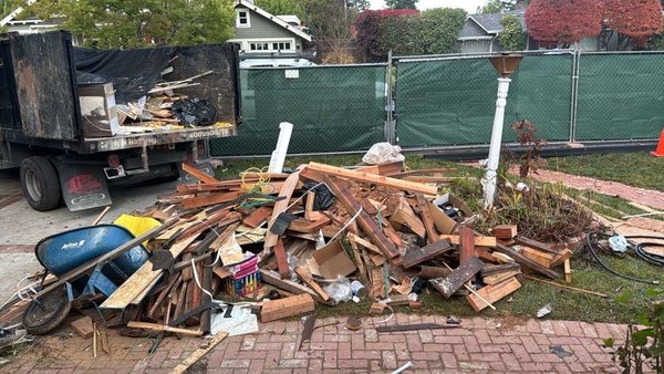 Construction and renovation debris cleanup in Belmont Charlottesville